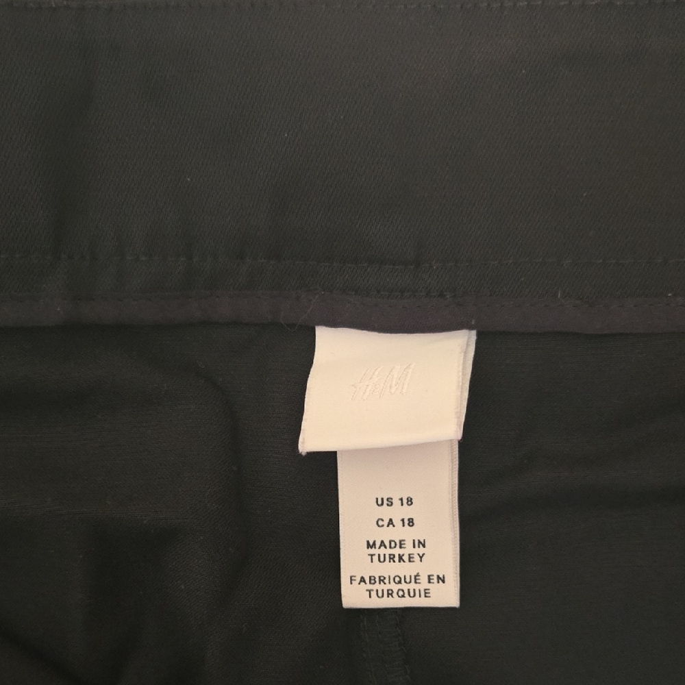 H&M Charcoal Trousers Wide Pants